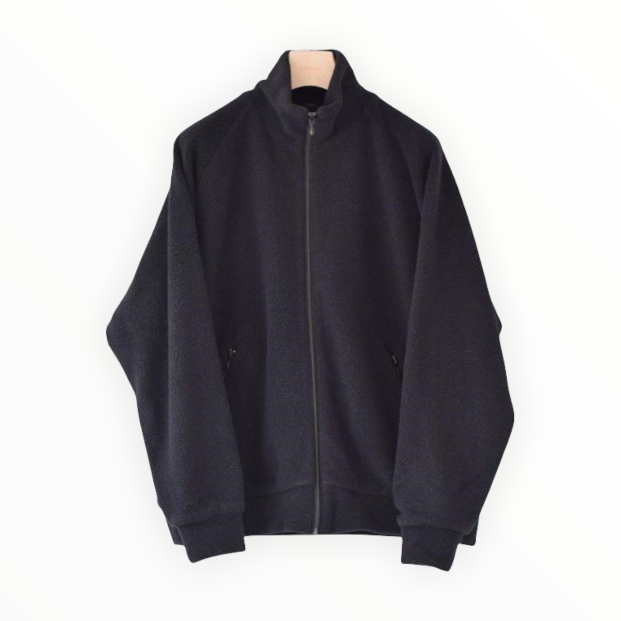 COMOLI wool fleece zip up blouson