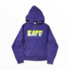 A BATHING APE KISS LOGO FULL ZIP HOODIE
