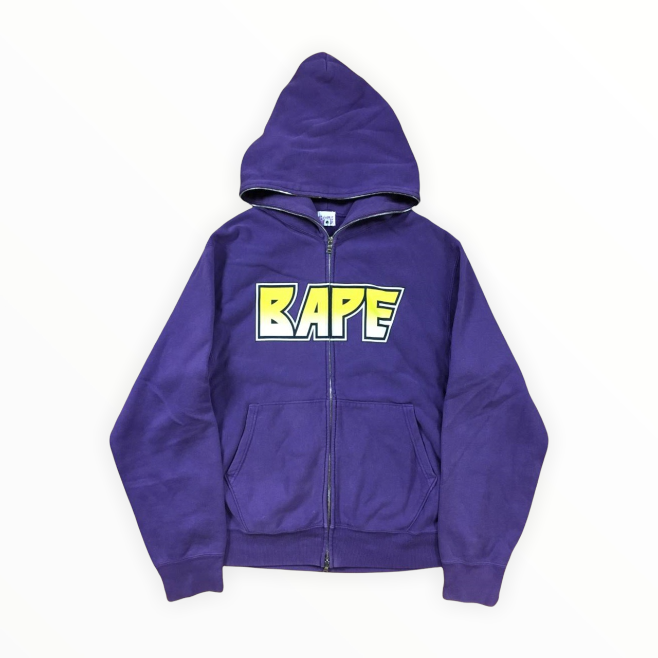 A BATHING APE KISS LOGO FULL ZIP HOODIE