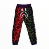 A BATHING APE Mix Camo Shark Sweat Pants