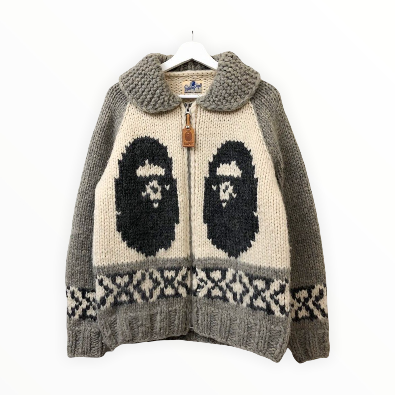 A BATHING APE BIG HEAD Canadian Sweater