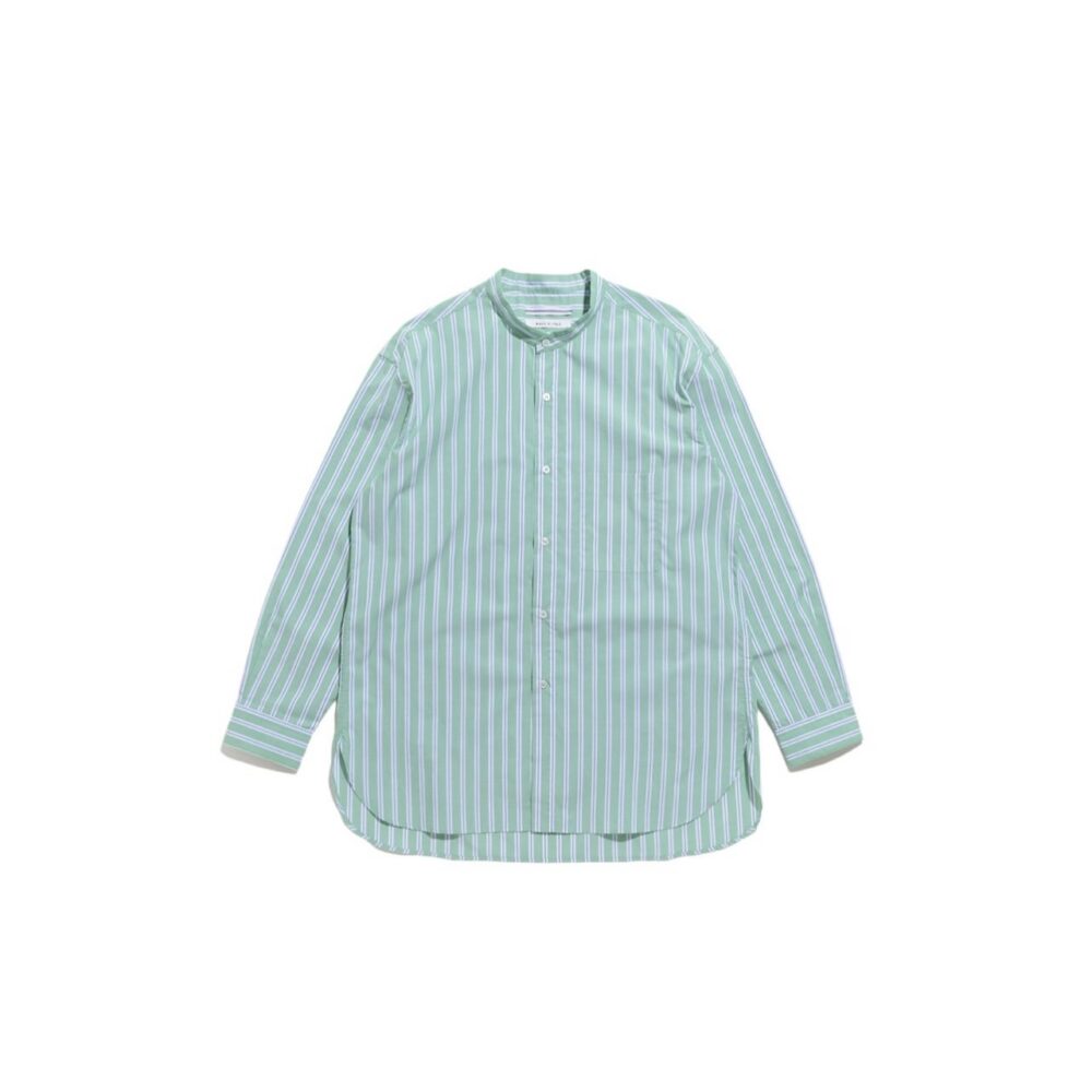 Cristaseya Japanese Striped Cotton Mao Shirt