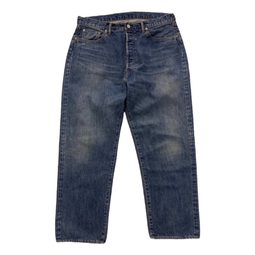 A.PRESSE Washed Denim Wide Pants