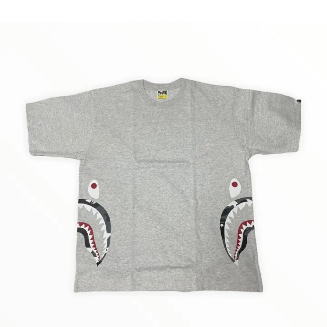 A BATHING APE CITY CAMO SIDE SHARK T-SHIRT