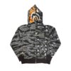 A BATHING APE UNDEFEATED TIGER SHARK FULL ZIP HOODIE