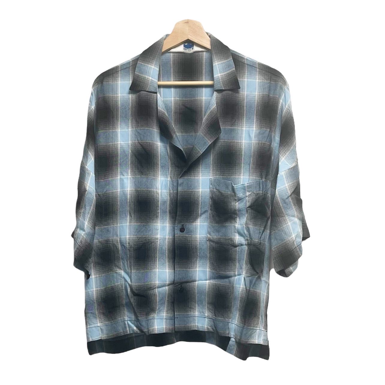 SUNSEA 19SS SHADOW CHECK FRIED SHRIMP SHIRT