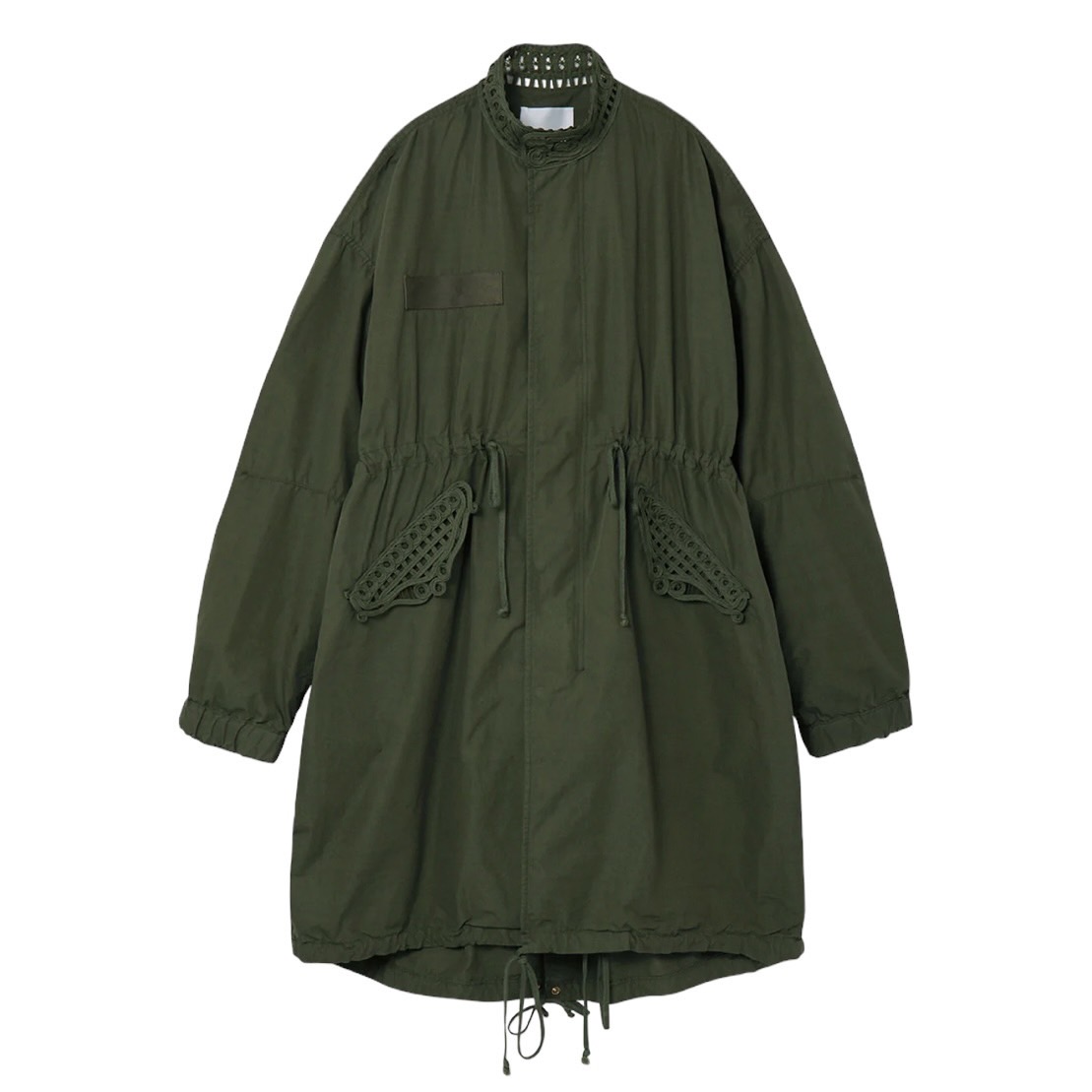 Mame Kurogouchi 22SS Cording Embroidered Military Coat