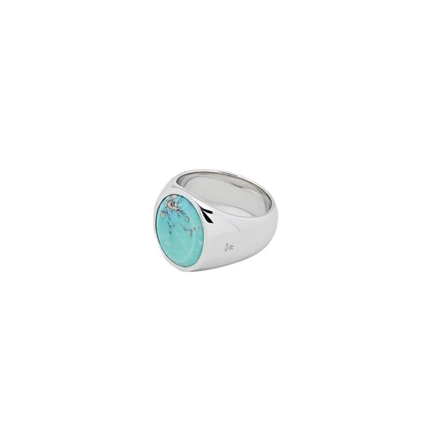 TOM WOOD Cushion Turquoise Ring