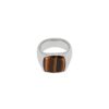 TOM WOOD Cushion Tiger Eye Ring