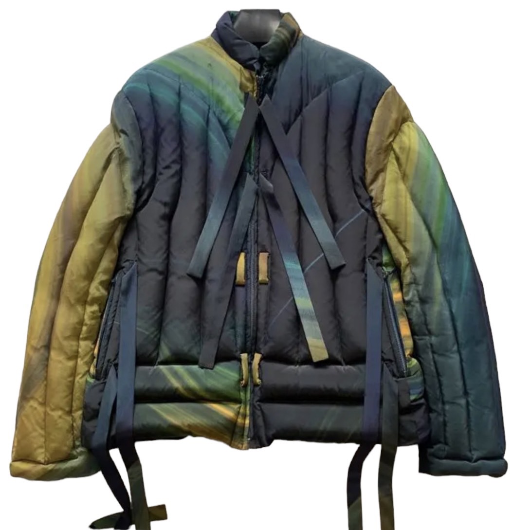 MASU 20AW MARBLE PRINT DOWN JACKET