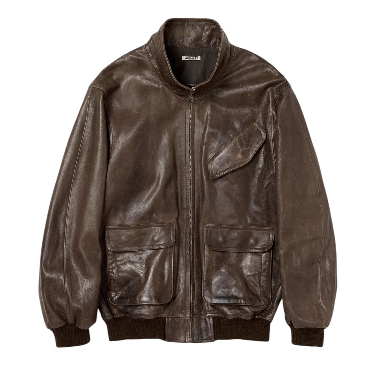 AURALEE(オーラリー)HEAVY LAMB LEATHER ZIP BLOUSON