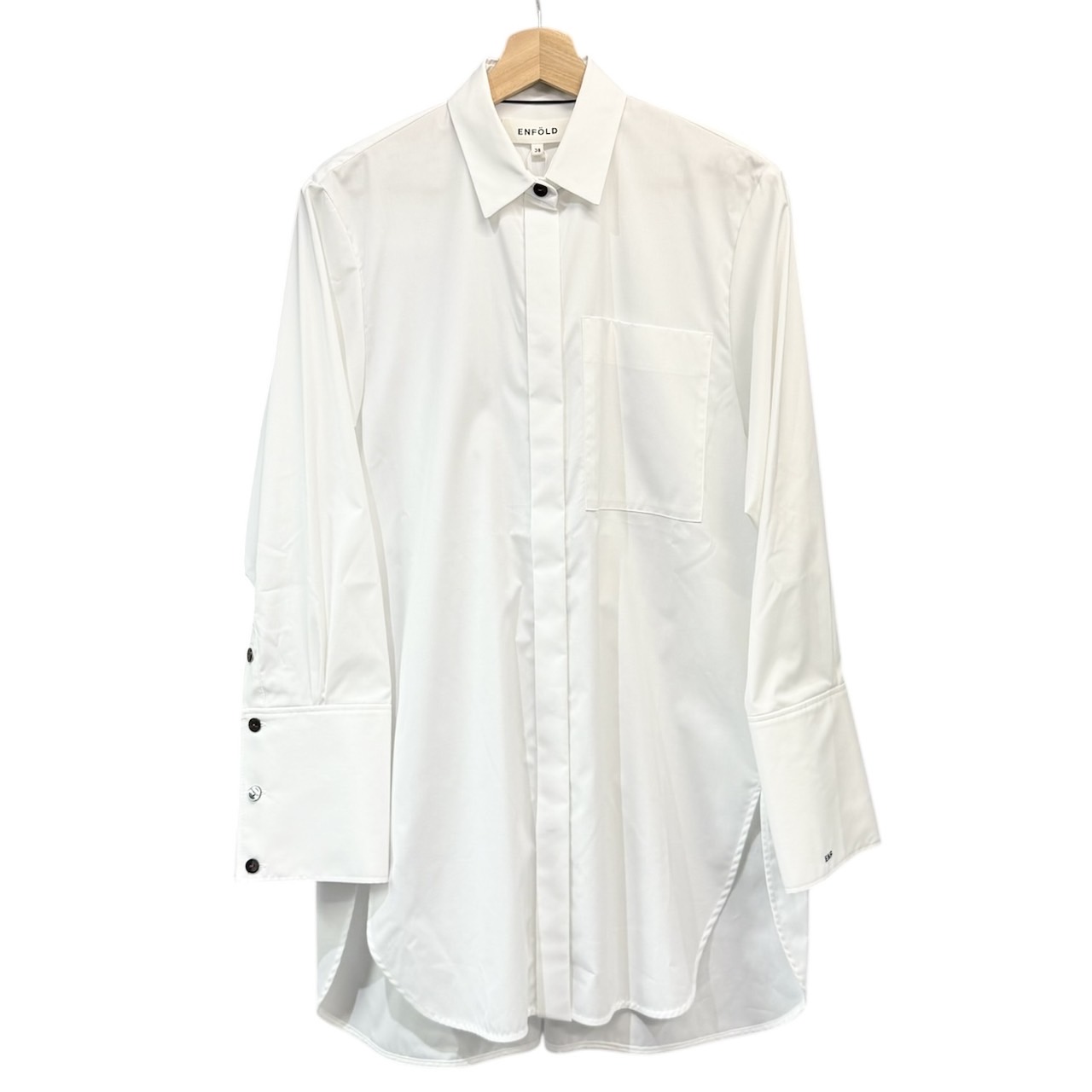 ENFOLD エンフォルド 23SS STANDARD SHIRT スタンダードシャツ 300GS130-0430 38 ホワイト 買取実績