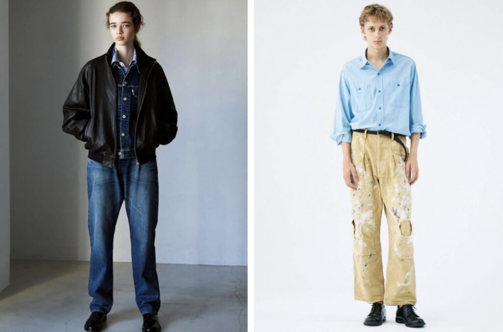 HERILL(ヘリル)デニム・レザージャケット・ペイントパンツの代表的なスタイル