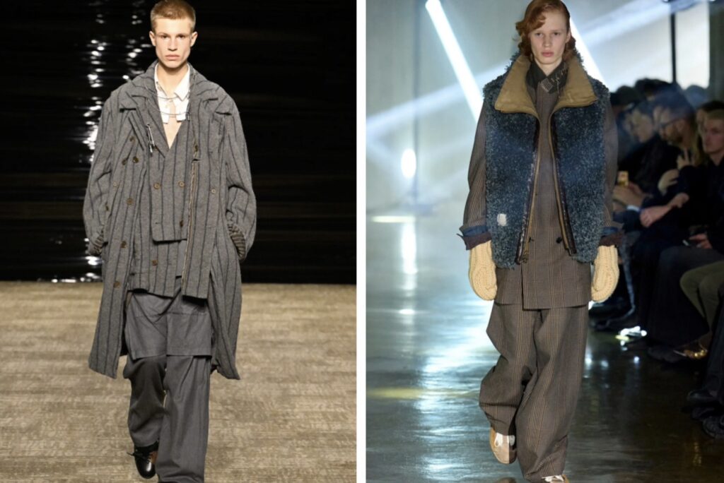 kolor(カラー)のランウェイコレクション|異素材ミックスと独特なカッティングが特徴的なテーラードスタイル