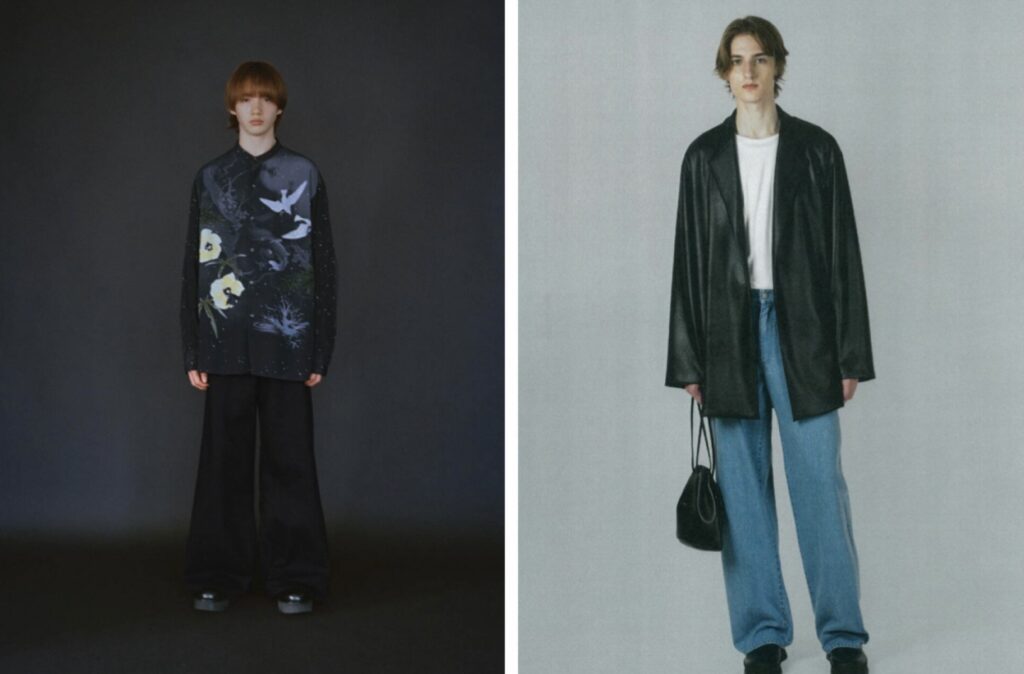 LAD MUSICIANの代表作であるグラフィックシャツとレザージャケットの着用イメージ|ラッドミュージシャン買取強化中