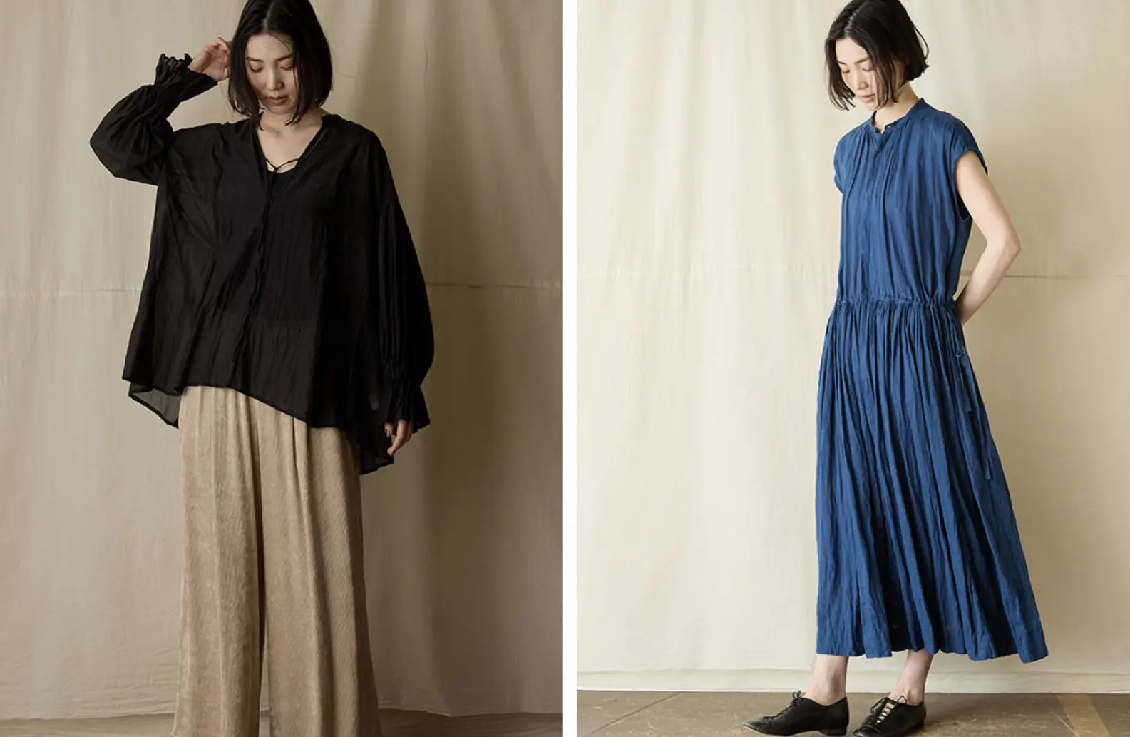 suzuki takayuki スズキタカユキ puff-sleeve dress パフスリーブ
