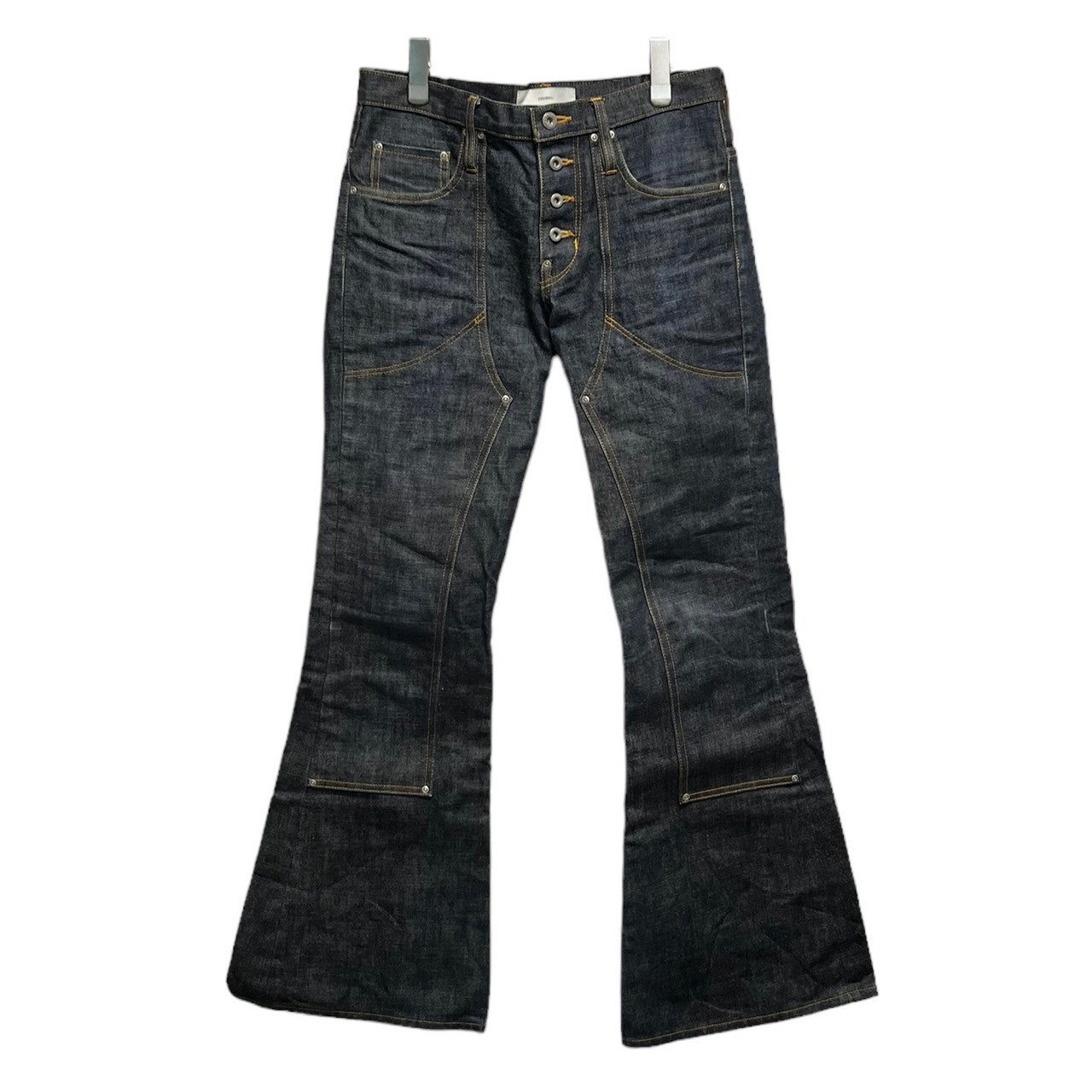 SUGARHILL 21SS Rigid Double Knee Bell Bottom Denim 21SSPT03 - 古着 