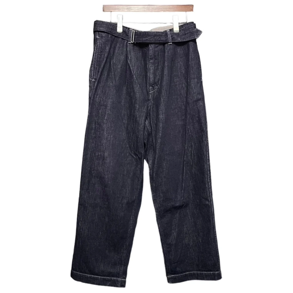 Graphpaper Colorfast Denim Belted Pants ベルテッドワイドデニム 