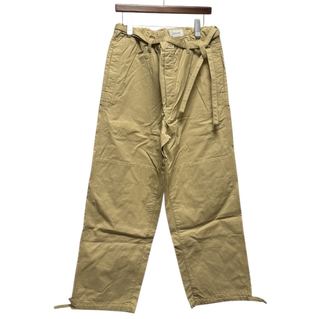 LEMAIRE ルメール 21SS JUDO PANTS ドローストリングコットンワイドパンツ PA165 LF575 13993 ベージュ