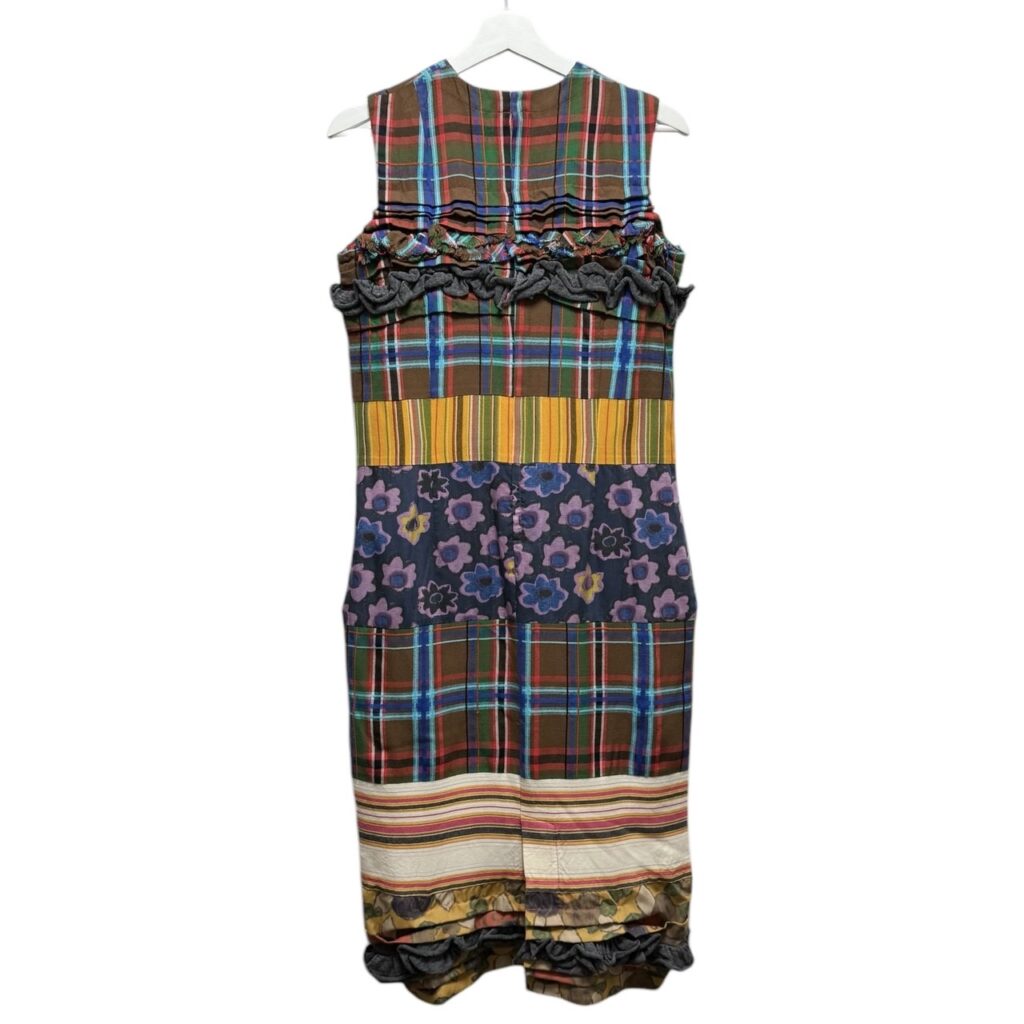 robe de chambre COMME des GARCONS ローブドシャンブルコムデギャルソン マルチパターン切替ノースリーブワンピース RO-04012 AD2000 14218