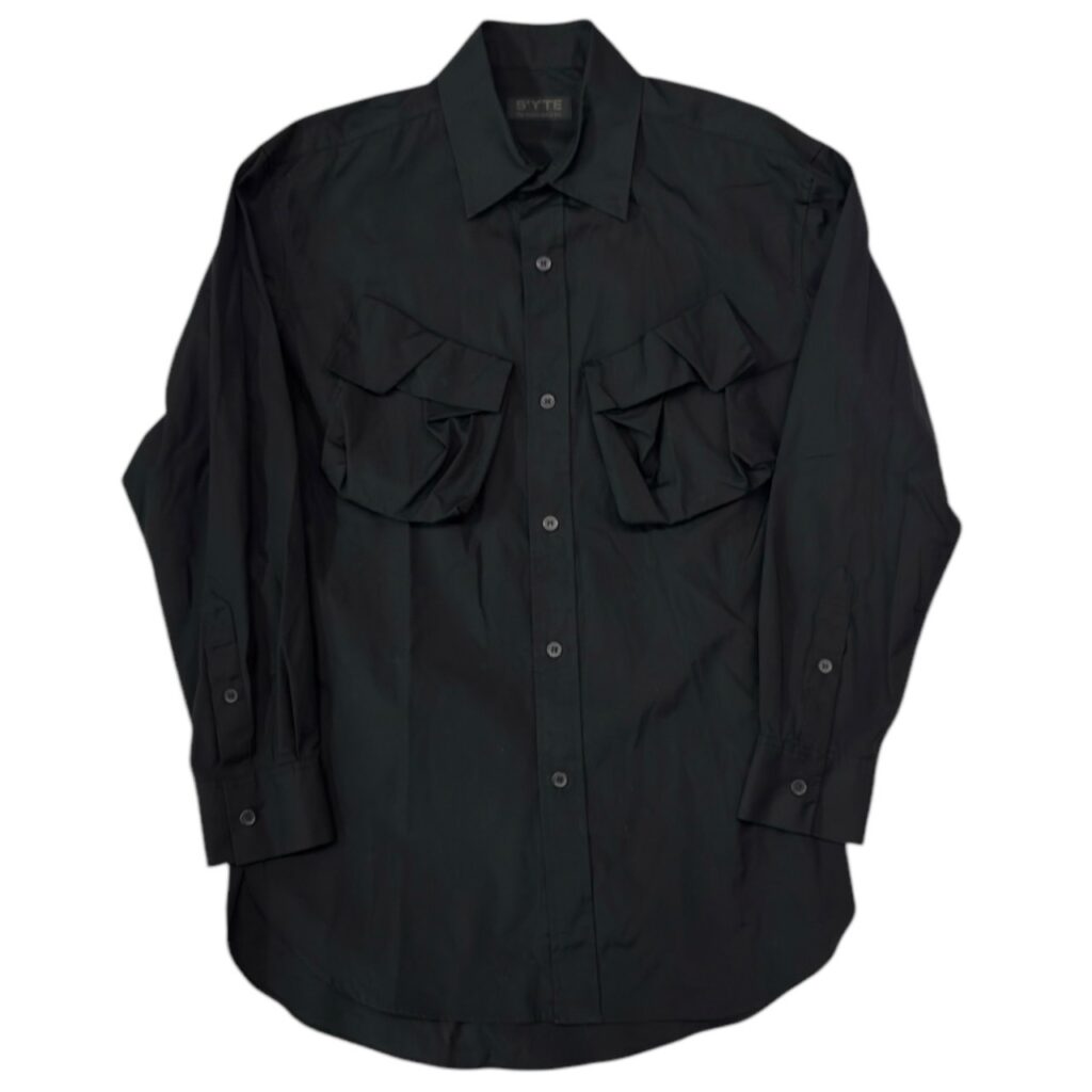 S'YTE by yohji yamamoto サイト ヨウジヤマモト COTTON BROAD CLOTH DECONSTRUCTED CHEST POCKETS SHIRT ポケットデザインシャツ UY-B16-080 14242
