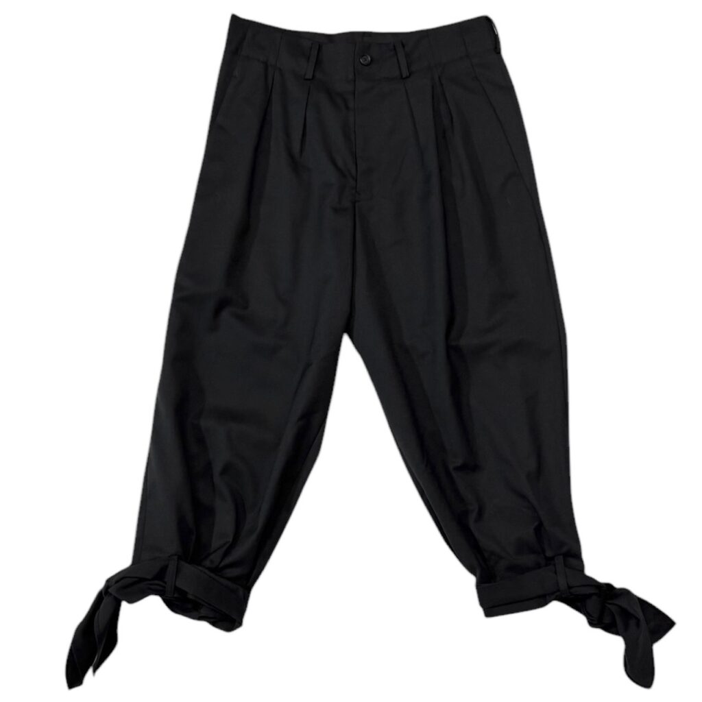 S'YTE by yohji yamamoto サイト ヨウジヤマモト T/W GABARDINE 2-TUCK PANTS WITH HEM TIES 2タックタイパンツ UU-P15-101 14244
