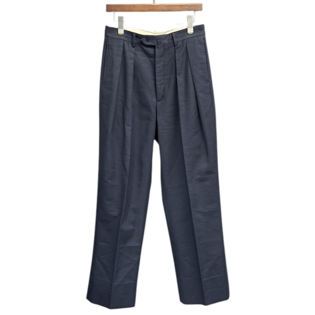 BERNARD ZINS NEAT for L'ECHOPPE NEAT PARIS ベルナールザンス ニート レショップ 2タックスラックスパンツ 600411