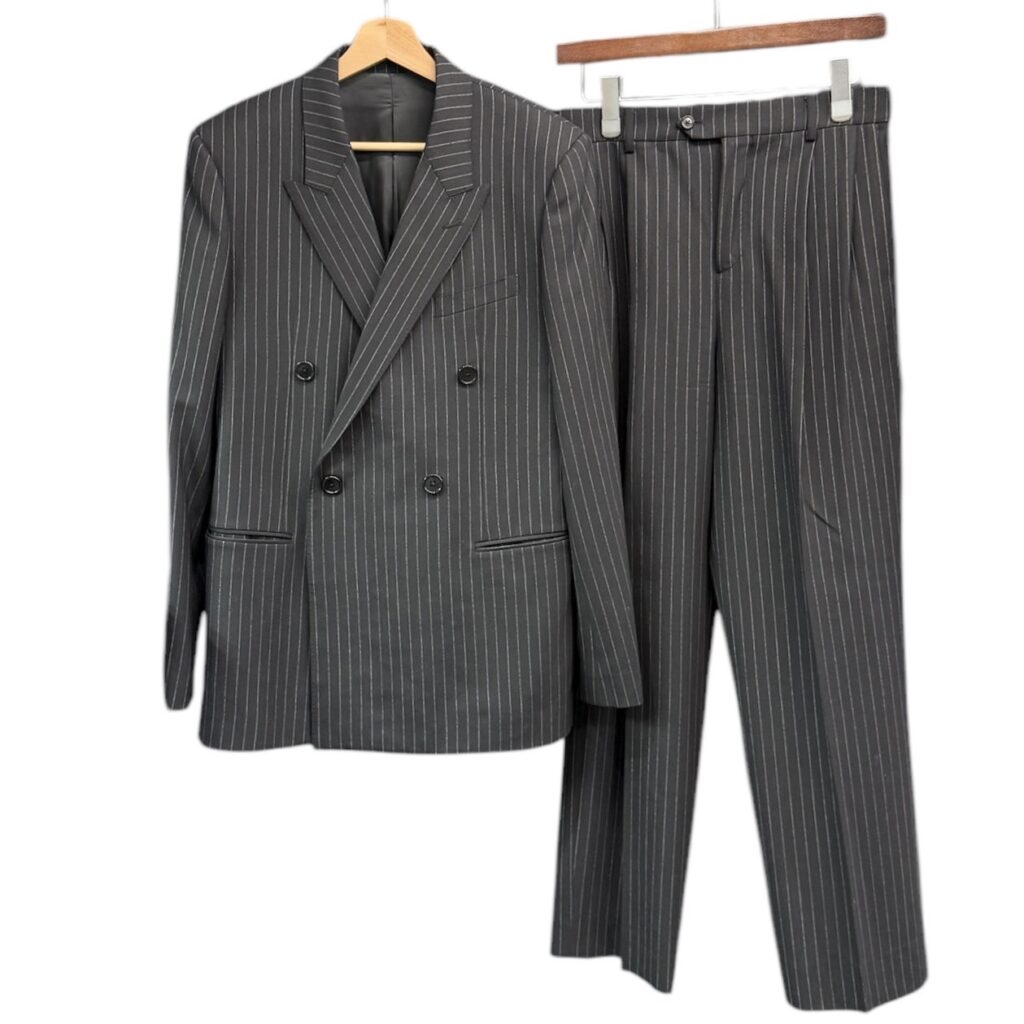 CELINE セリーヌ 21SS ストライプセットアップ ダブルブレストジャケット スケートスラックスパンツ 2V25D219M 2P498219M