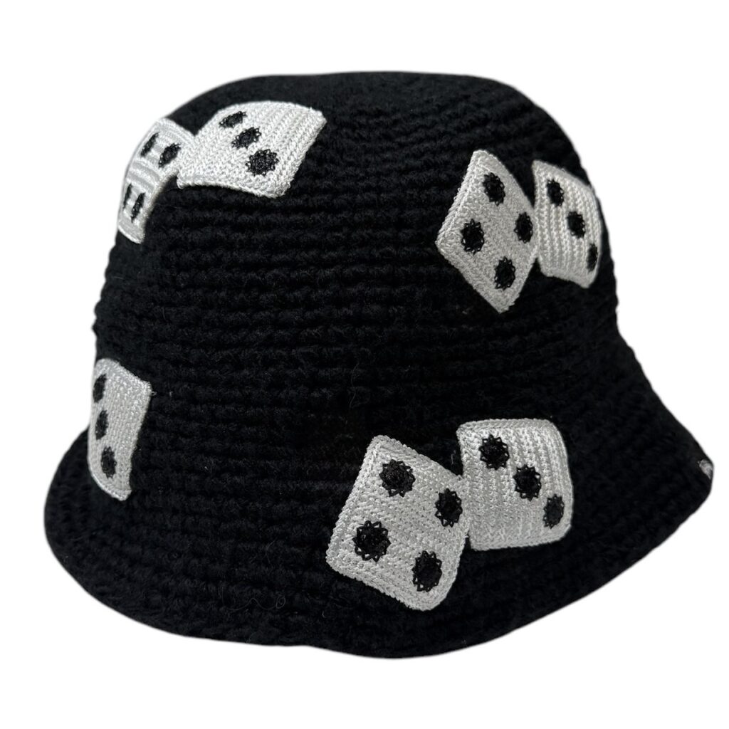 STUSSY ステューシー 24SS Dice Knit Bucket Hat ダイスデザインニットバケットハット