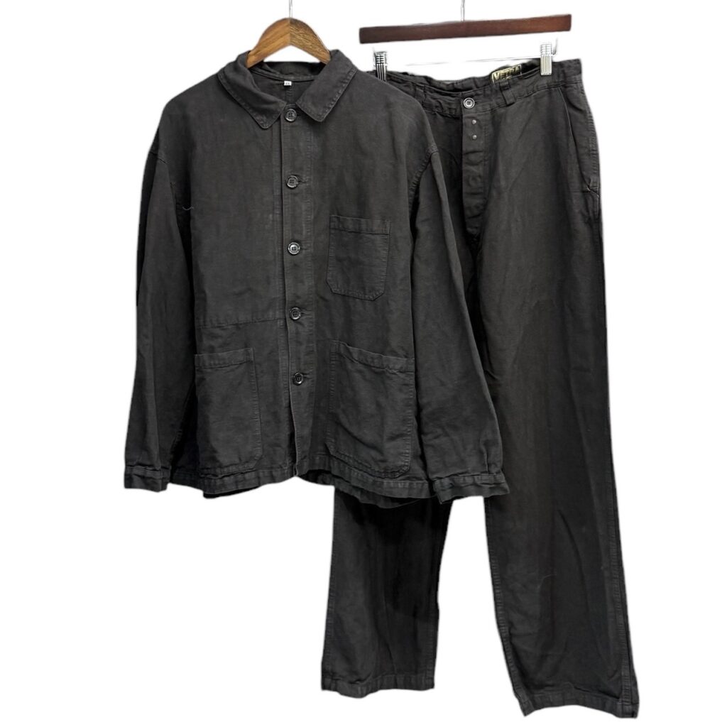 VETRA ベトラ 24SS コットンリネンブルゾン ワークパンツ カバーオールジャケット セットアップ