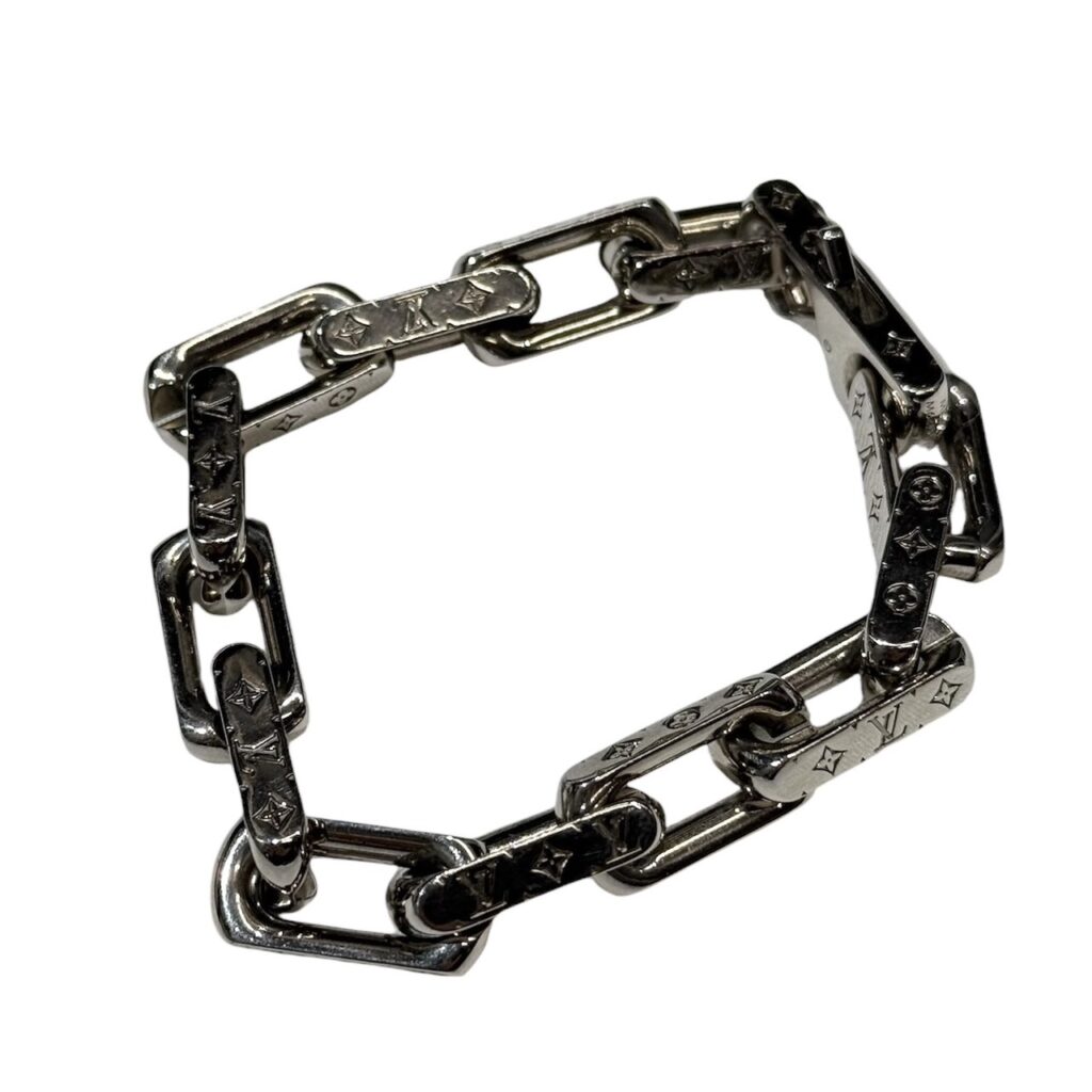 LOUIS VUITTON ルイヴィトン モノグラムチェーンブレスレット M64223 US1220 サイズM