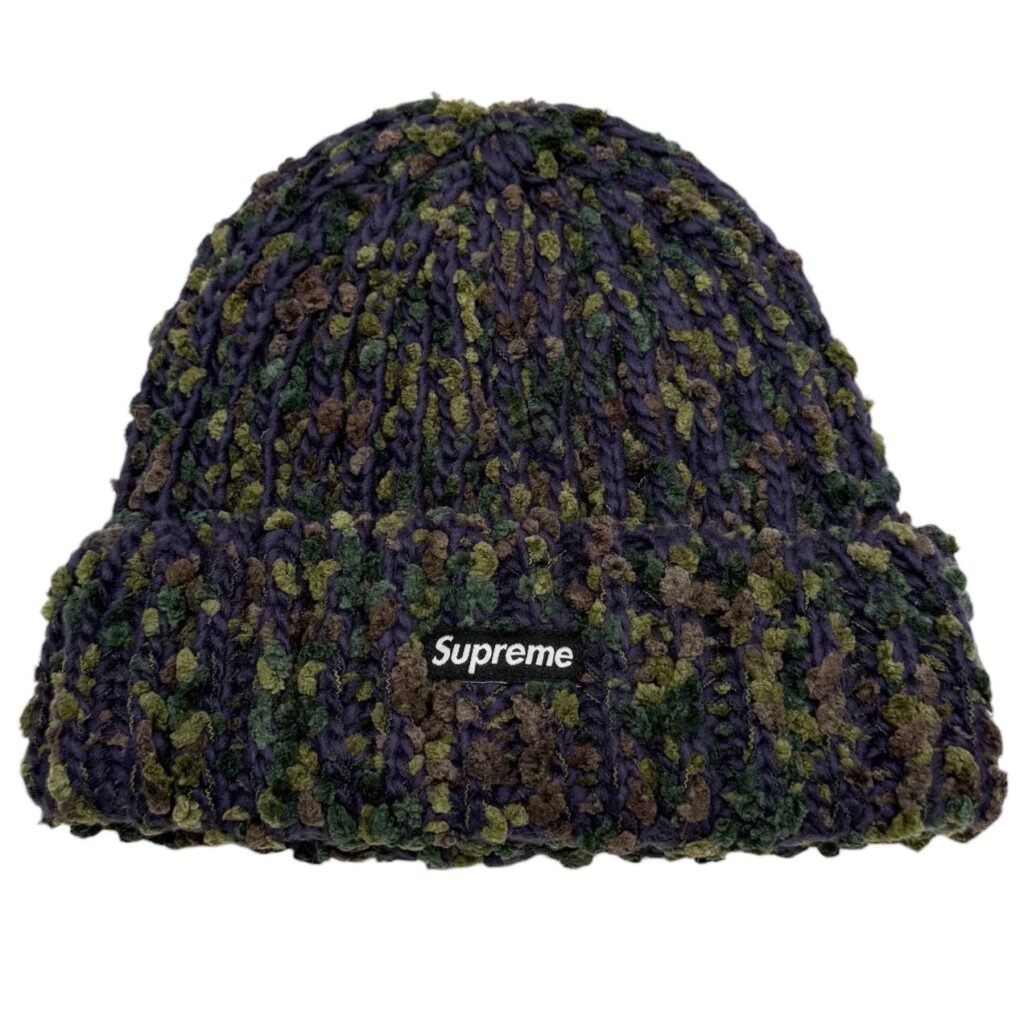 Supreme シュプリーム 23AW chenille beanie シェニール織カフビーニー ニットキャップ パープル