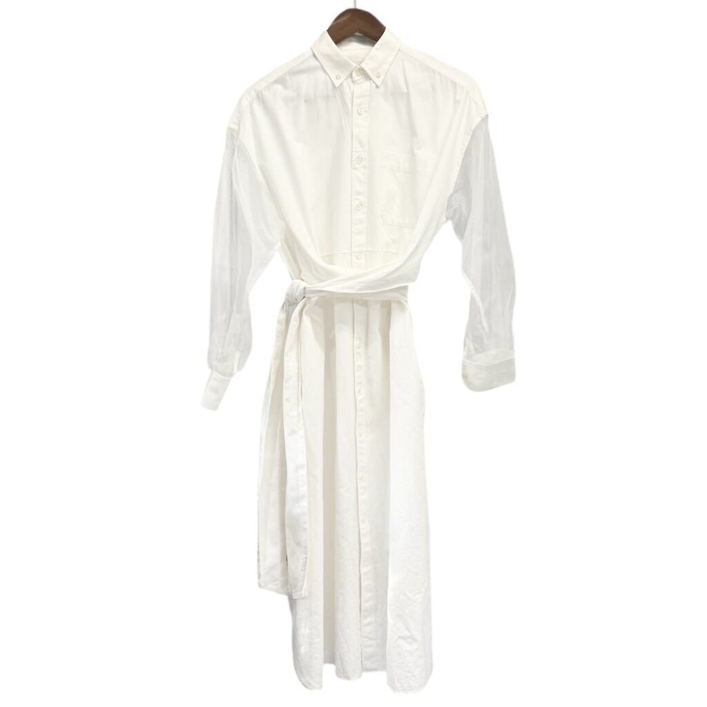HYKE ハイク BIOTOP ビオトープ別注 20SS OXFORD SHIRT DRESS オックスフォードシャツドレスワンピース 201-26002