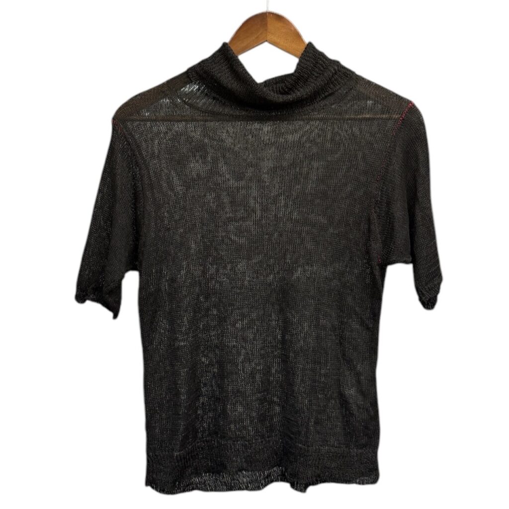 suzuki takayuki スズキタカユキ knitted pullover ハイネックリネンニットカットソー S231-03