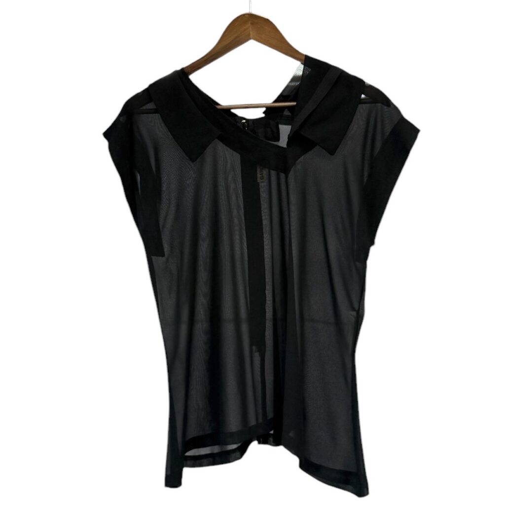 COMME des GARCONS コムデギャルソン 14SS シースルーカッティングデザインノースリーブカットソー GM-B010
