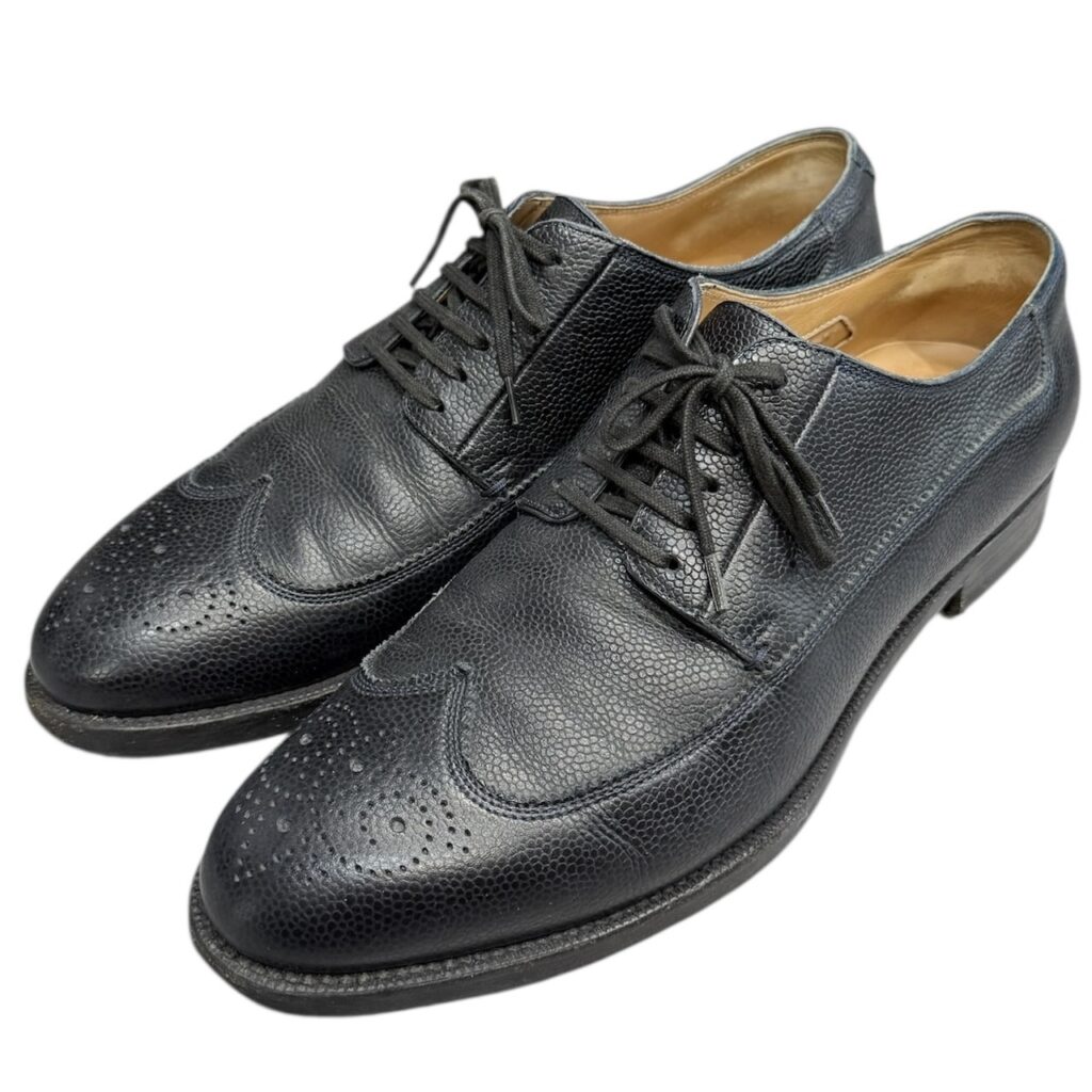 F.LLI Giacometti フラテッリジャコメッティ FG126 PETIT ZEBY BLU NUIT ウイングチップレザーシューズ サイズ42 