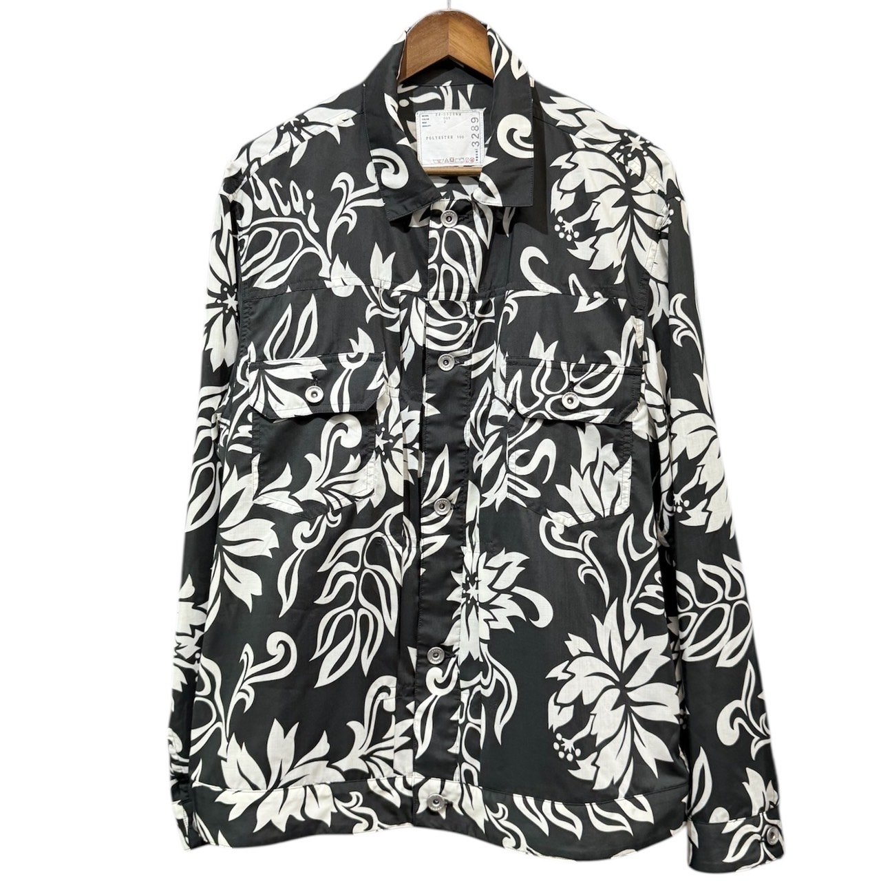sacai サカイ 24SS Floral Print Blouson 総柄フローラルシャツジャケット サイズ2 24-03289M 買取実績