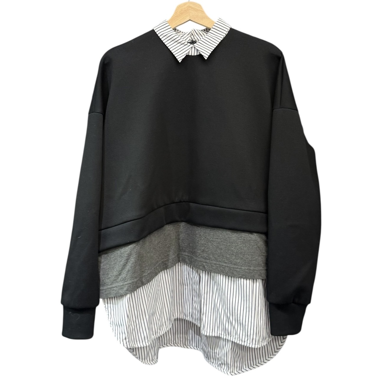 ENFOLD エンフォルド 23AW LAYERED PULLOVER レイヤードストライプシャツ 300GA280-1750 買取実績