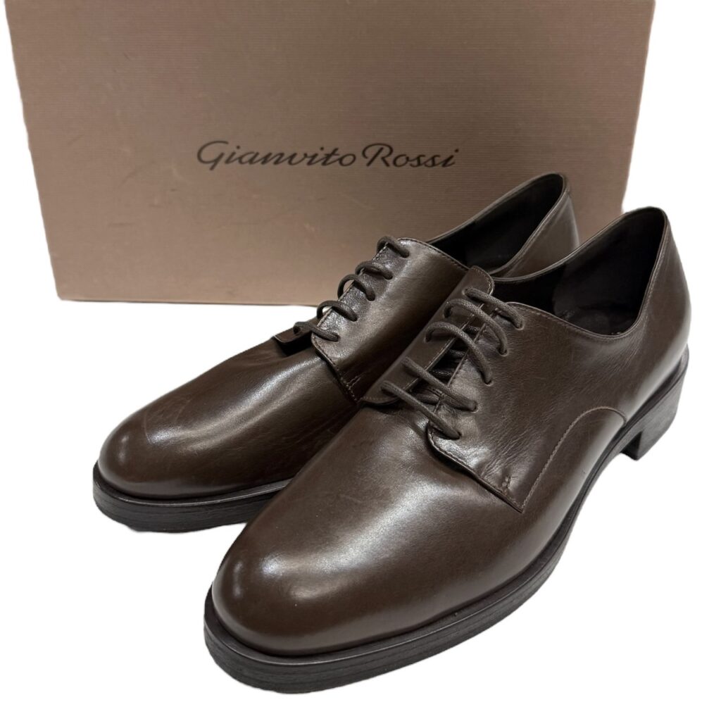Gianvito Rossi ジャンヴィトロッシ レザープレーントゥシューズ 14515