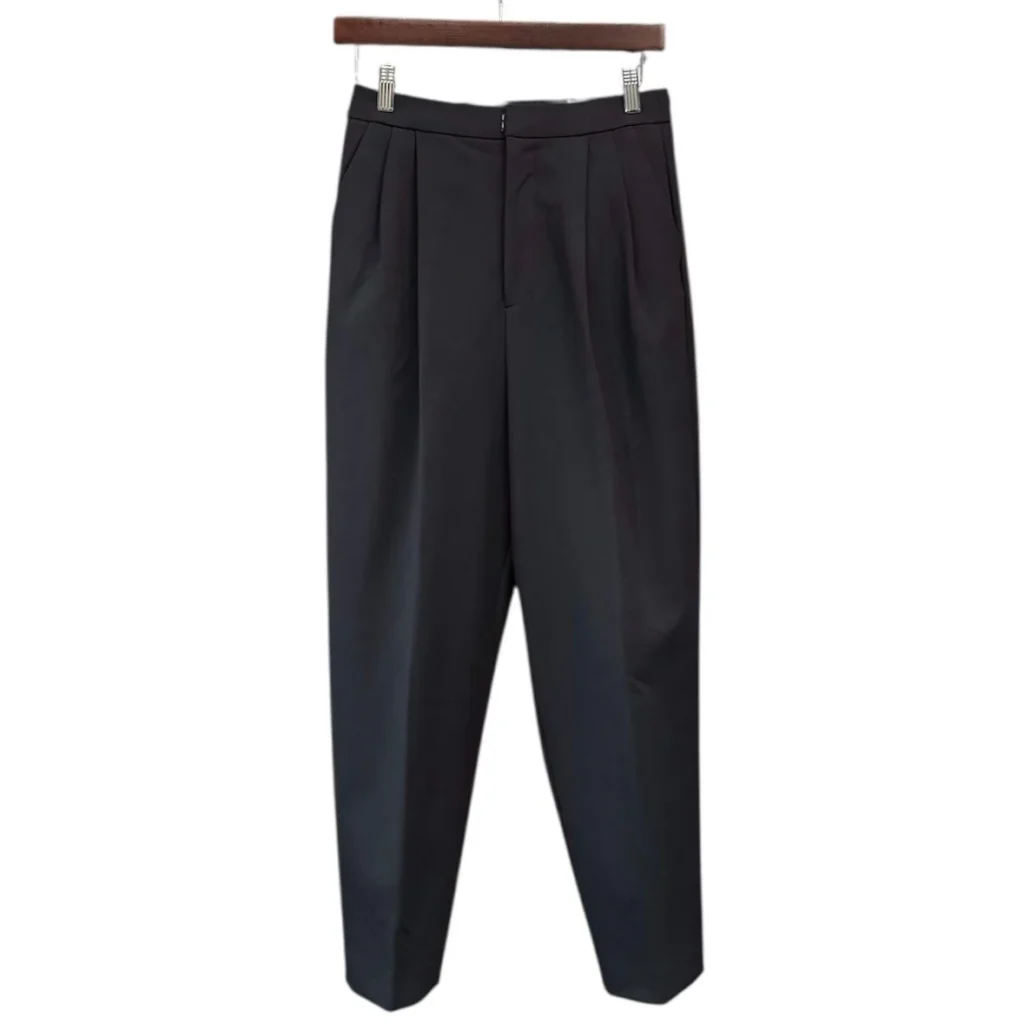 ENFOLD エンフォルド 19SS ライトダブルクロスシガレットトラウザーパンツ 2タックスラックスパンツ 300CS331-1460 14585