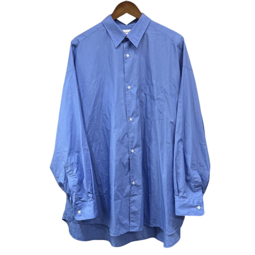 Graphpaper グラフペーパー 25SS Broad L/S Oversized Regular Collar Shirt コットンブロードオーバーサイズシャツ GM251-50001B 2 ブルー 買取実績