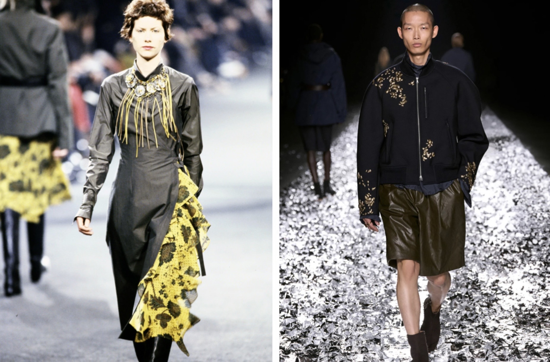 DRIES VAN NOTEN(ドリスヴァンノッテン)買取強化中、ランウェイでのドレスとジャケットスタイル