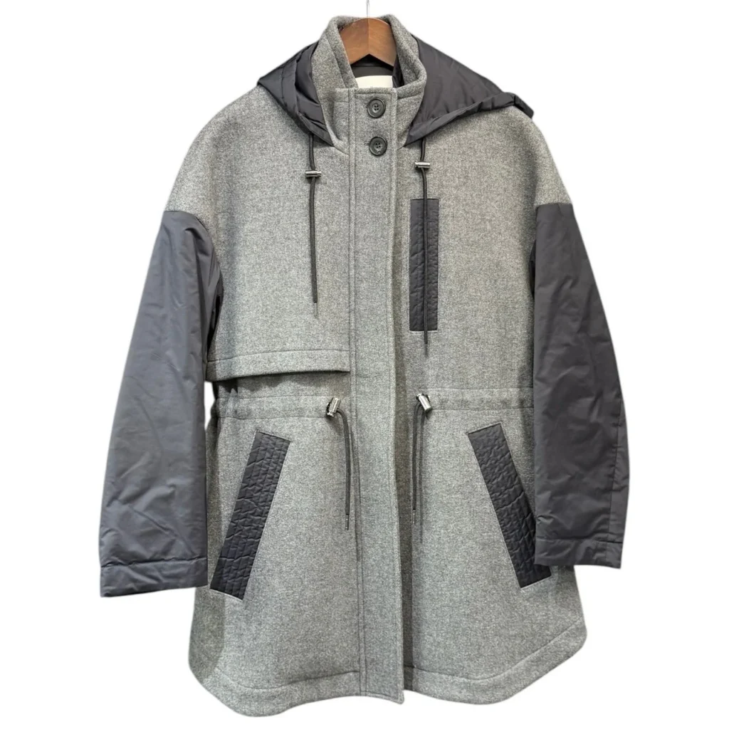 ENFOLD エンフォルド 19AW ライナー付きウールナイロンコート 300CA330-3080 36 グレー