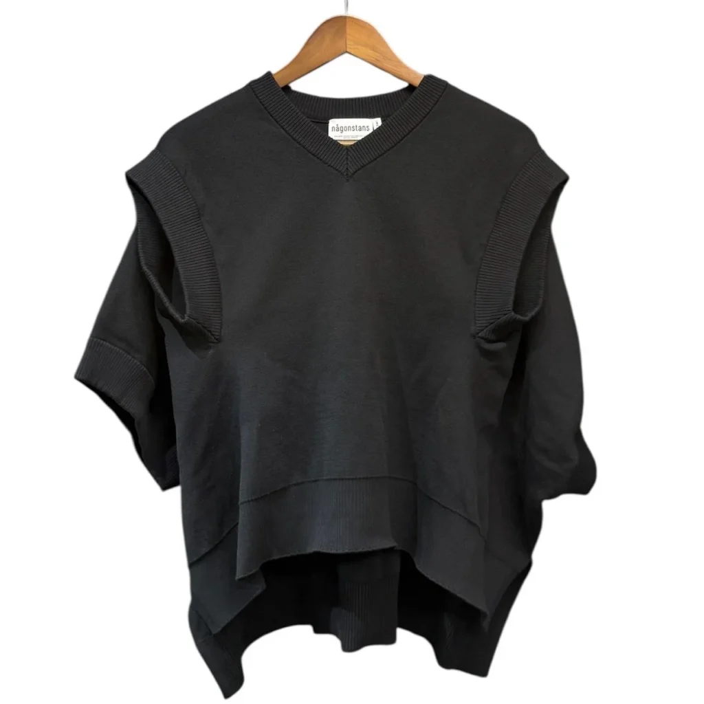 nagonstans ナゴンスタンス 25SS 2Way Cropped Vest クロップドベスト 470IS770-0491 M ブラック 