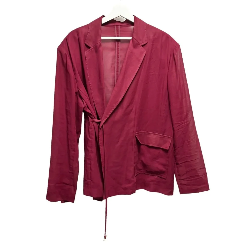 jonnlynx ジョンリンクス 23SS cotton voile jacket テーラードジャケット JL223-JK758 F ボルドー