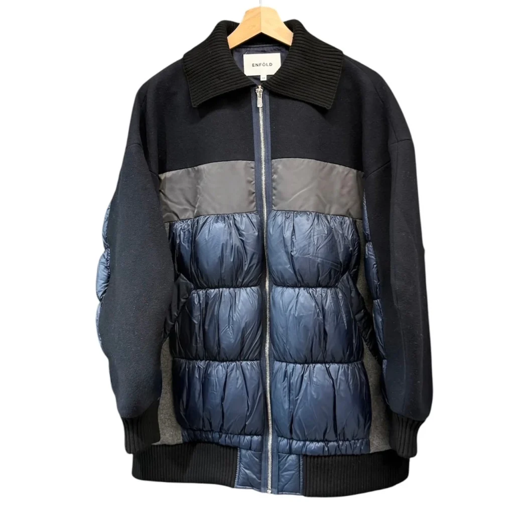 ENFOLD エンフォルド 22AW ソフトラムメルトンブルゾン 300FA230-1930 38 ネイビー