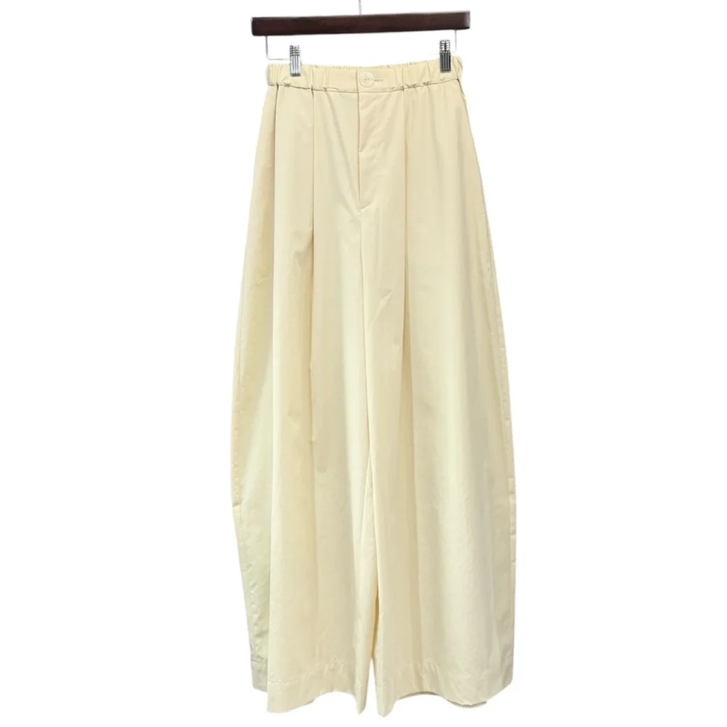 nagonstans ナゴンスタンス 25SS wide cocoon pants ワイドコクーンパンツ 470IA731-0271 オフホワイト M