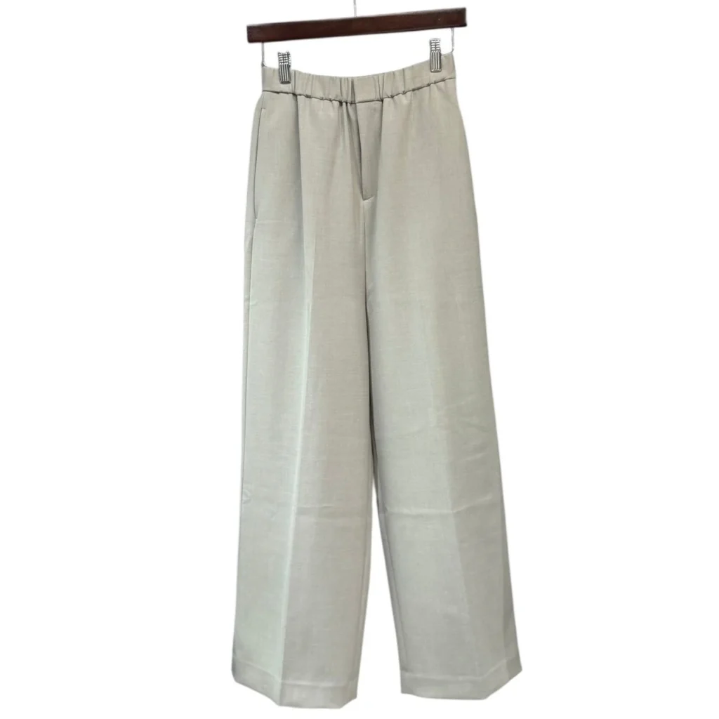ENFOLD エンフォルド 23SS MANNISH ELASTIC-TROUSERS ワイドスラックスパンツ 300GS231-0010 38 グレー