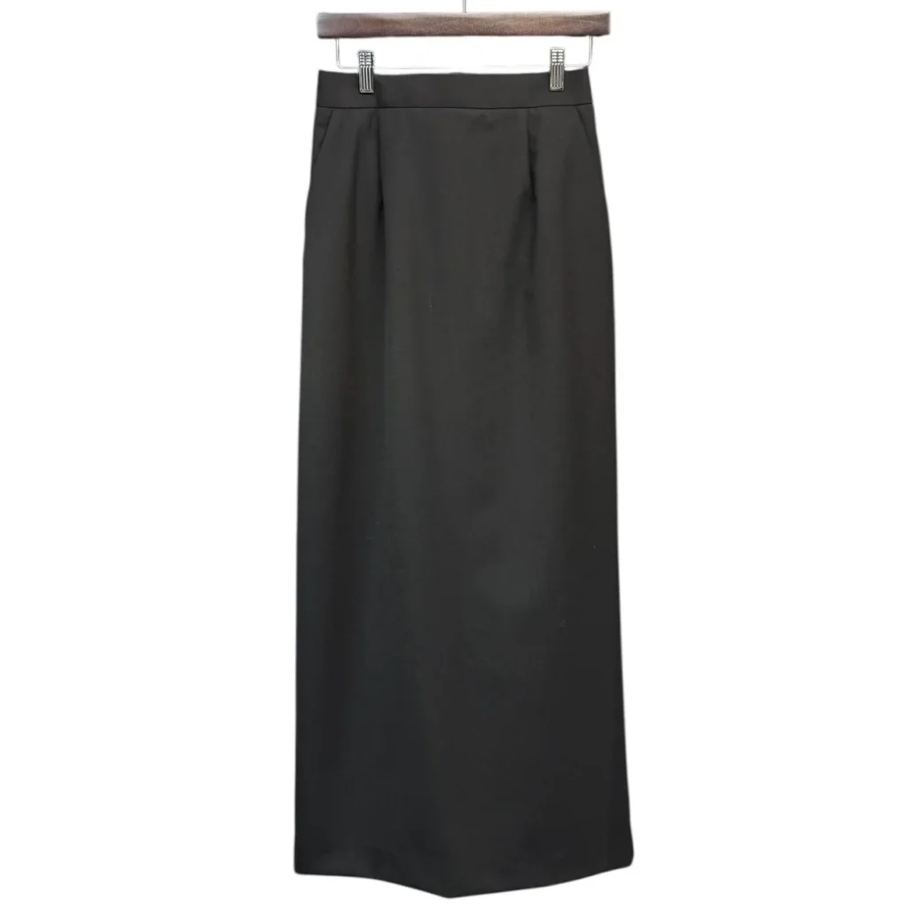 ENFOLD エンフォルド 21AW スリットロングスカート 300EA131-0410 38 ブラック