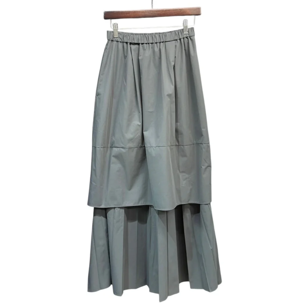 nagonstans ナゴンスタンス 25SS layered skirt レイヤードスカート 470IS431-0831 M グレー